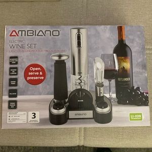Ambiano Electric Wine Set- Brand New!